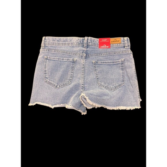 NWT Jordache Flip Sequin “Hi/Bye” Girls Sequin Denim Shorts Lightwash Waist 16 - Picture 7 of 7